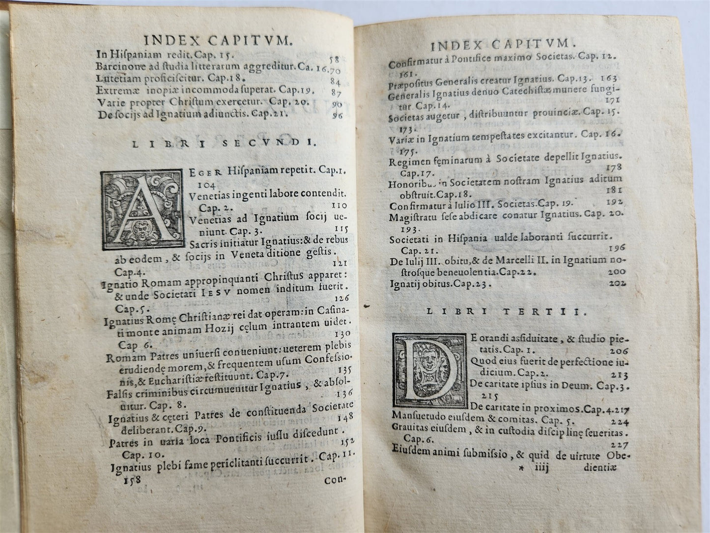 1585 IGNATII LOYOLA BIOGRAPHY antique De vita et moribus Ignatii Loiolae 16th C.
