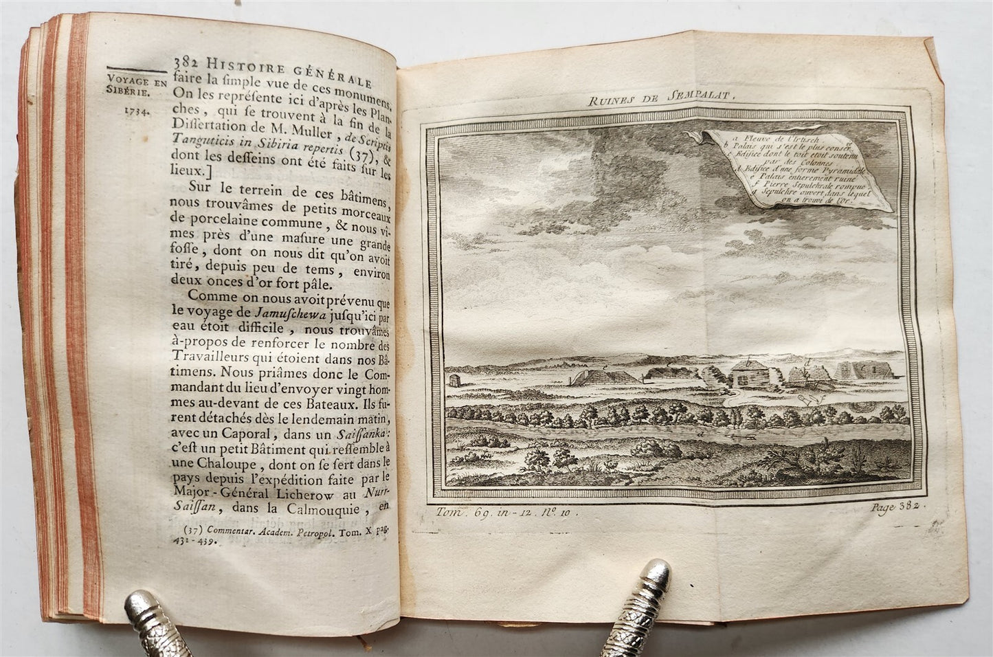 1768 HISTOIRE des VOYAGES VOL.69 antique illustrated ICELAND & SIBERIA RUSSIA