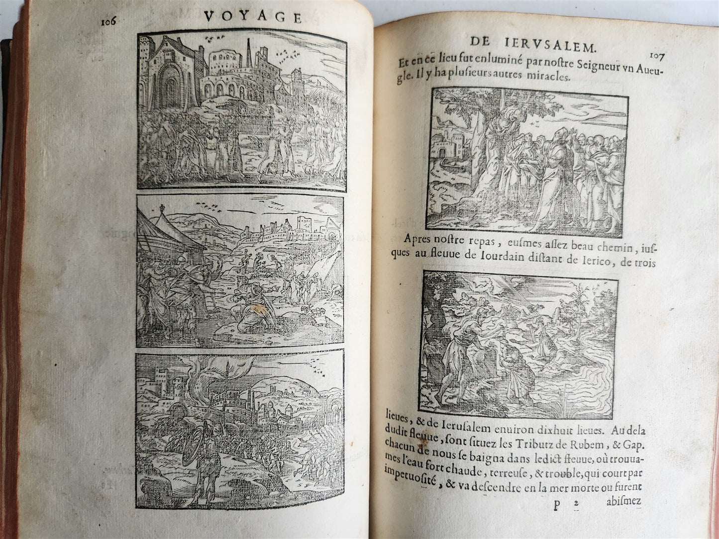 1573 VOYAGE to JERUSALEM & HOLY LAND PLACES antique FULLY ILLUSTRATED w/ MAPS