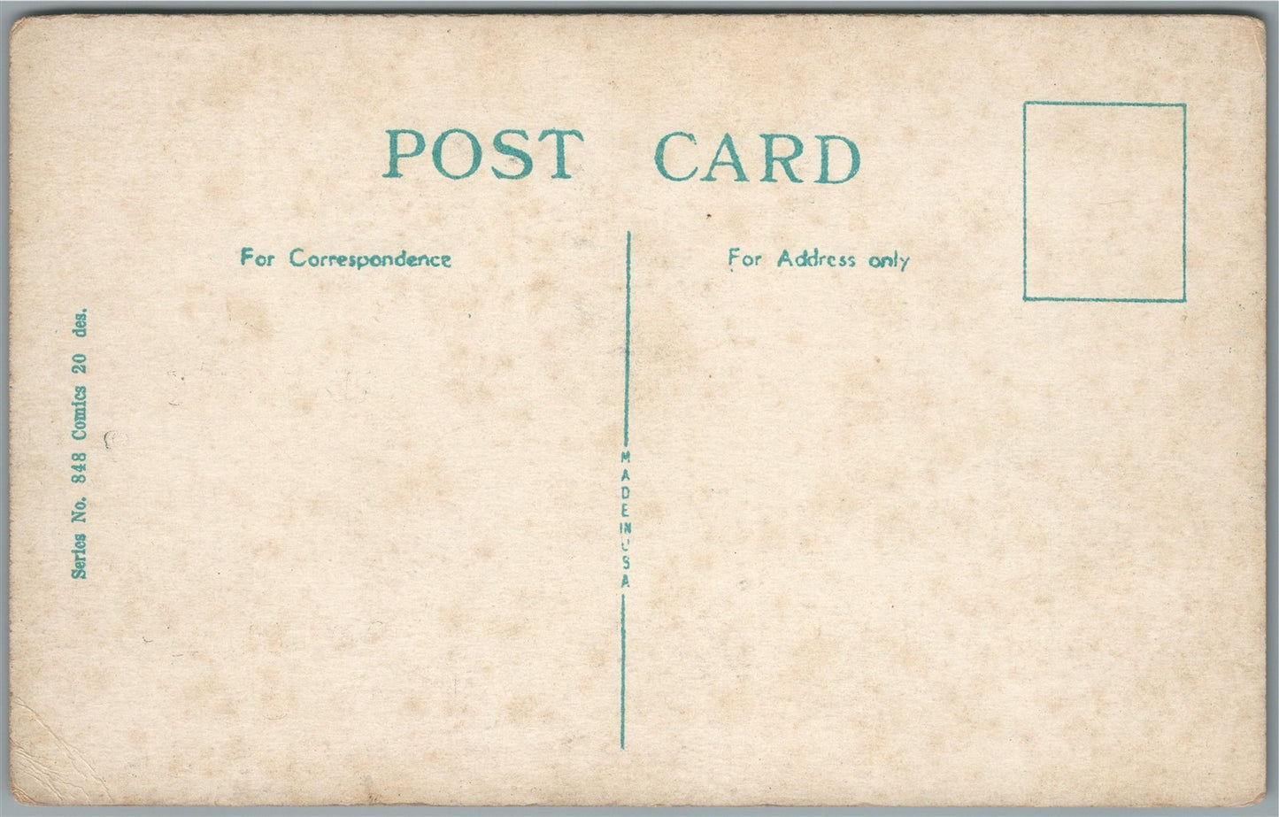 ALCOHOL PROHIBITION ANTIQUE SATIRICAL POSTCARD - YOU CAN'T FOOL NATURE