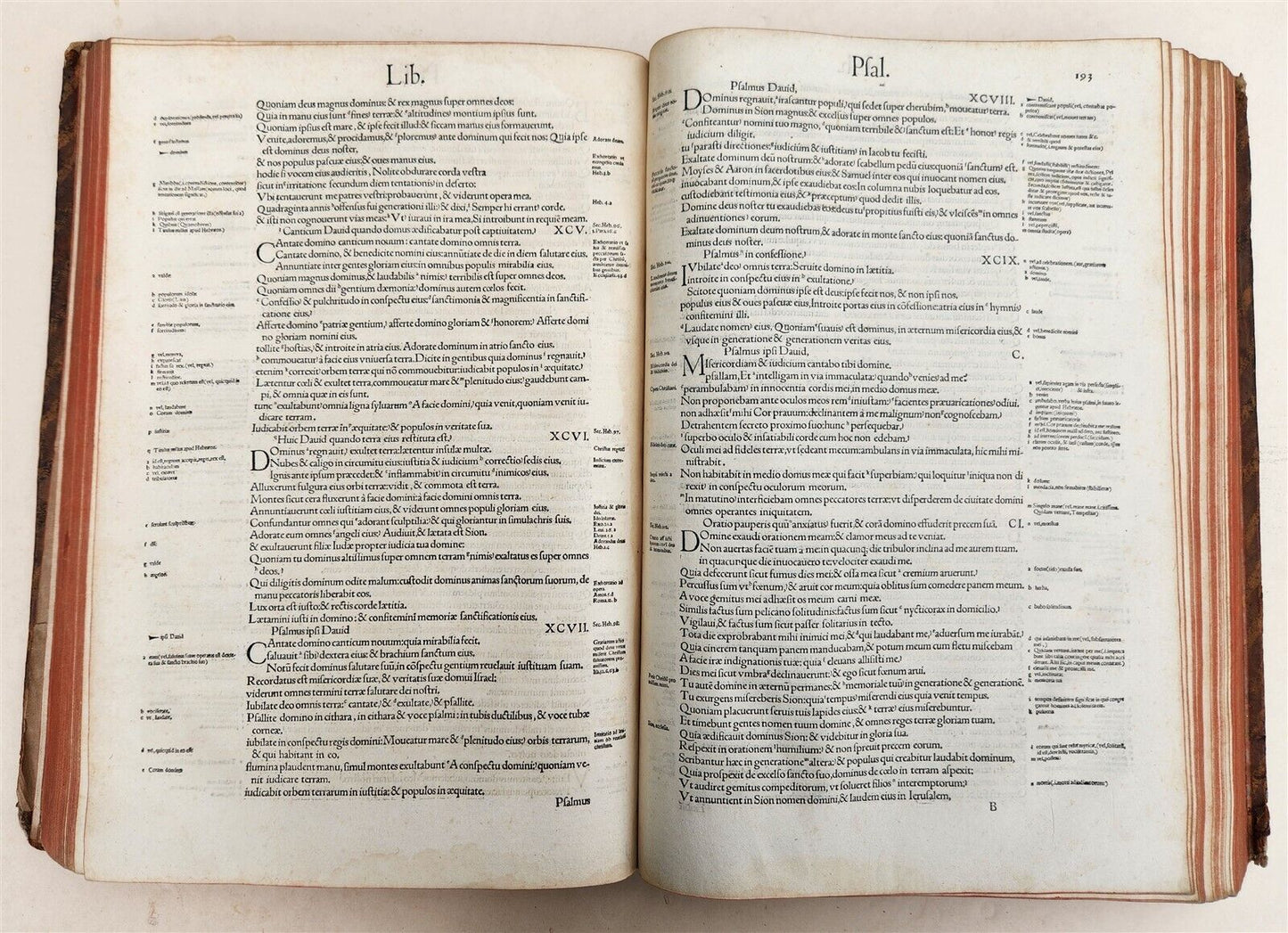 1537 BIBLE in LATIN antique FOLIO BIBLIA BREVES IN AEDEM ANNOTATIONES 16th CENT.