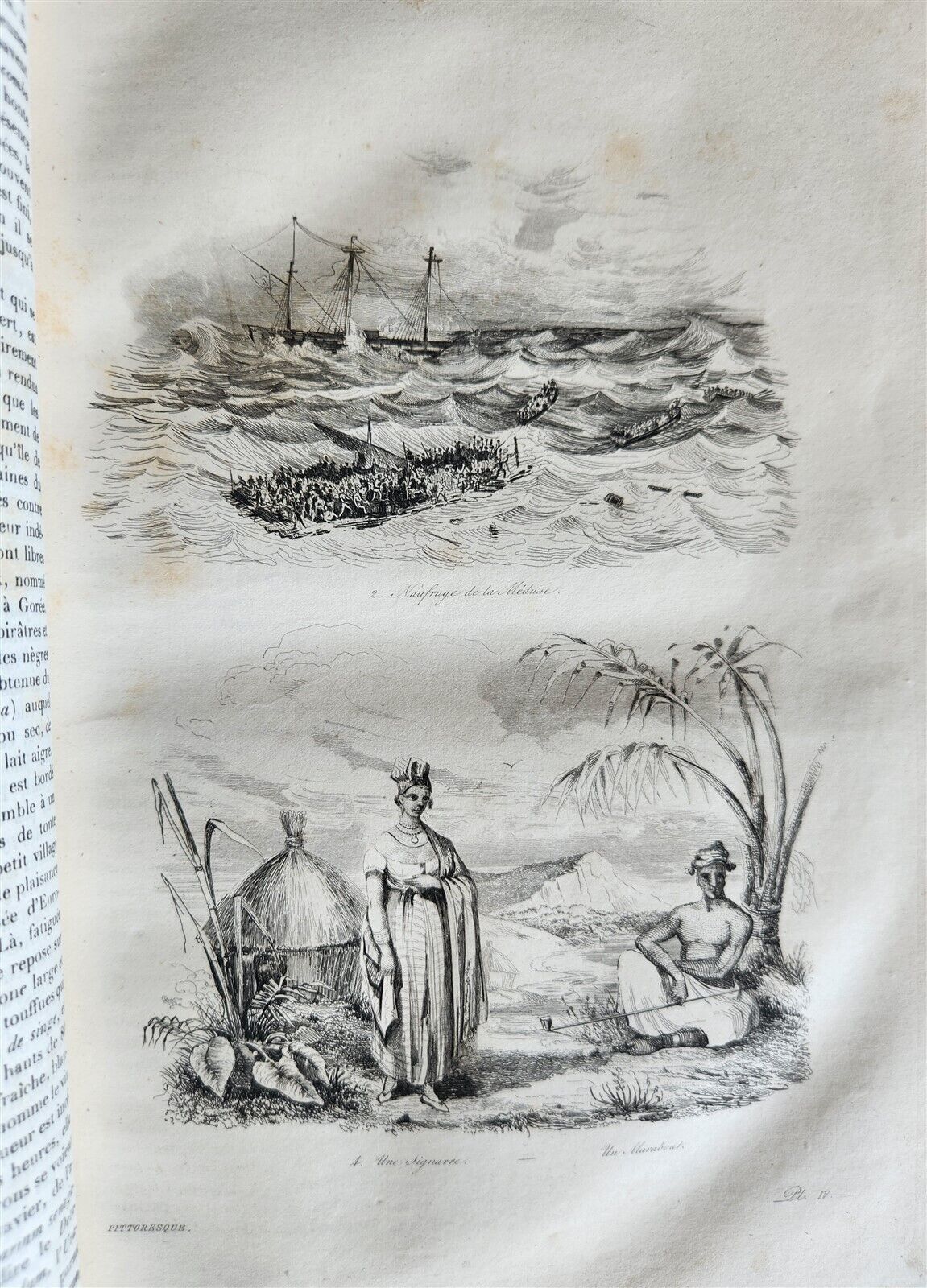 1839 VOYAGE PITTORESQUE AUTOUR du MONDE 2 VOLUMES antique ILLUSTRATED