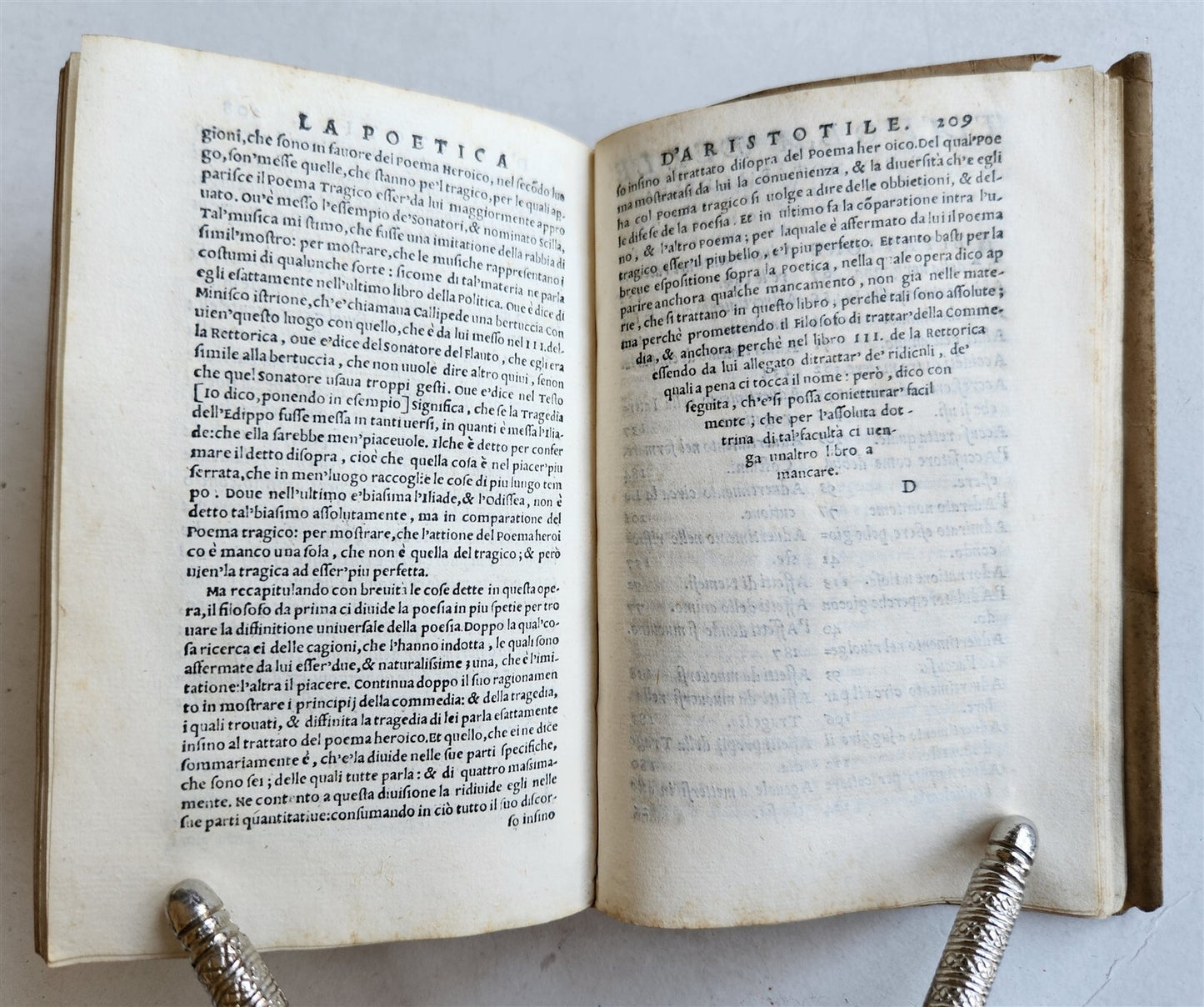 1551 ARISTOTLE antique VELLUM BOUND RETTORICA et POETICA D'ARISTOTILE