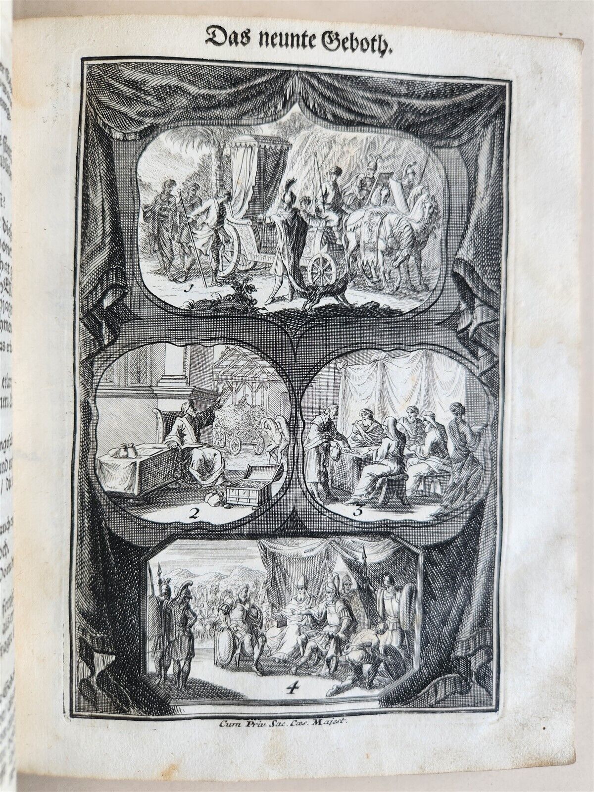 18th century ILLUSTRATED CATECHISM antique