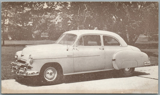1949 CHEVROLET STYLELINE 2 DOOR SEDAN VINTAGE POSTCARD