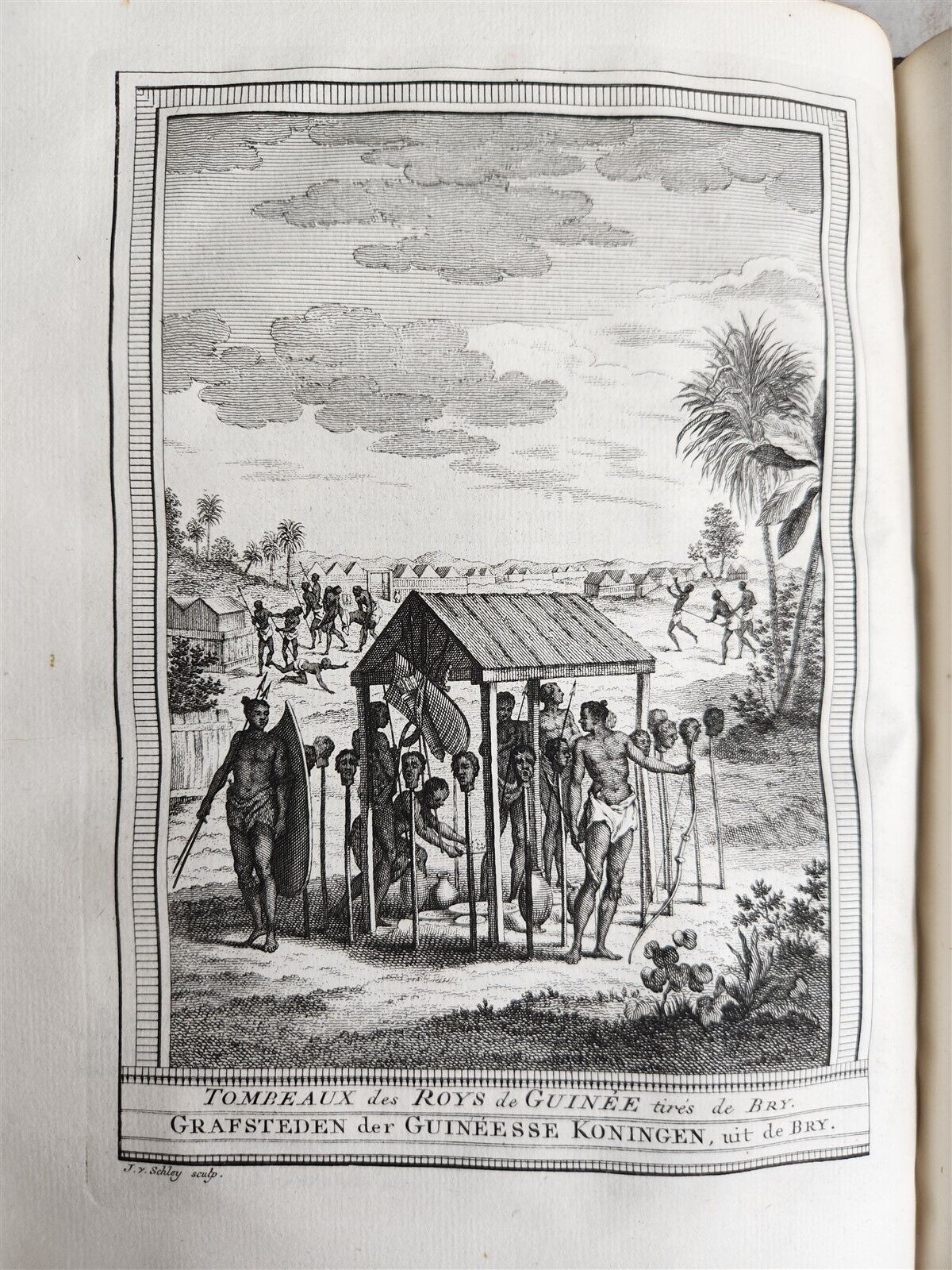 1748 TRAVELS TO AFRICA antique ILLUSTRATED Histoire generale des voyages vol. 5