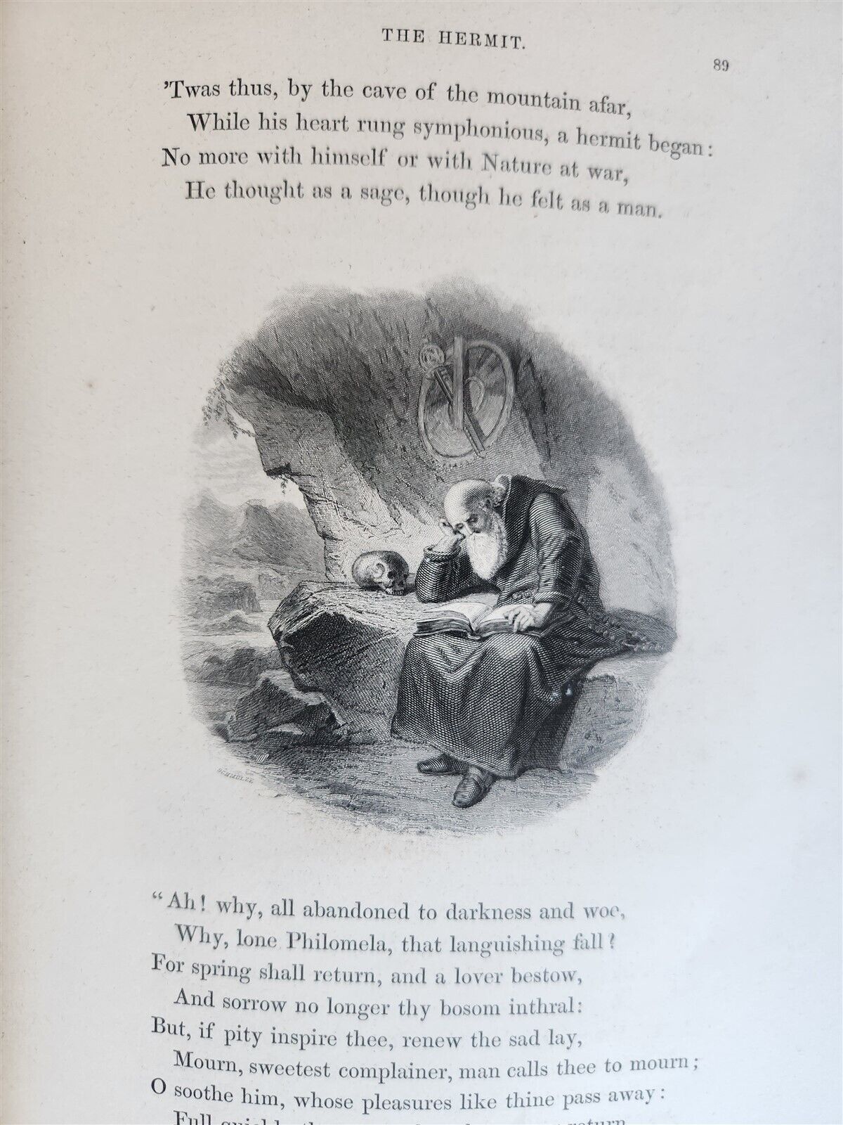 1859 ILLUSTRATED A GALLERY OF FAMOUS ENGLISH AND AMERICAN POETS antique