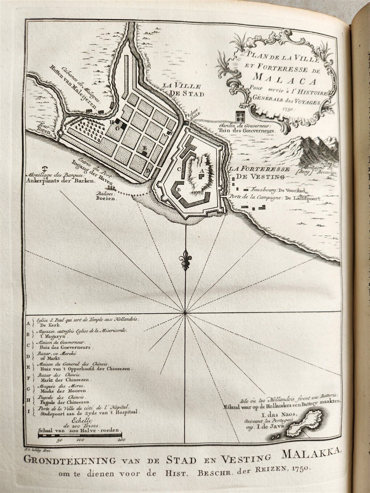 1753 PYLARD TRAVELS TO EAST INDIES antique Histoire generale des voyages ILLUSTR