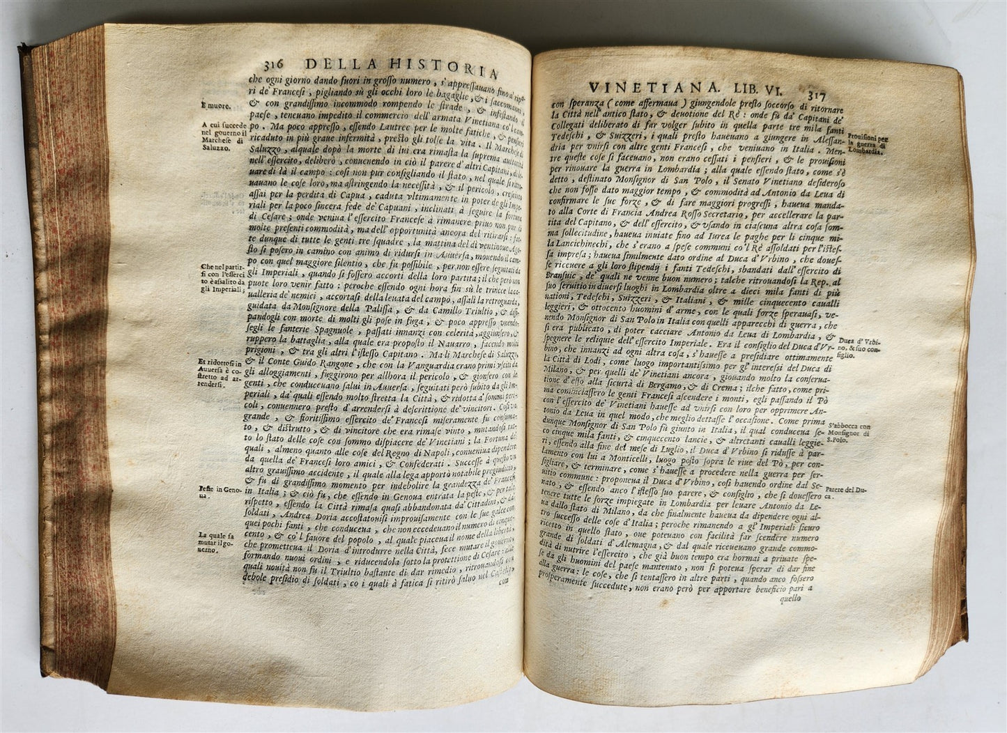 1645 HISTORY of VENICE by PAOLO PARUTA antique VELLUM BOUND 17th CENTURY