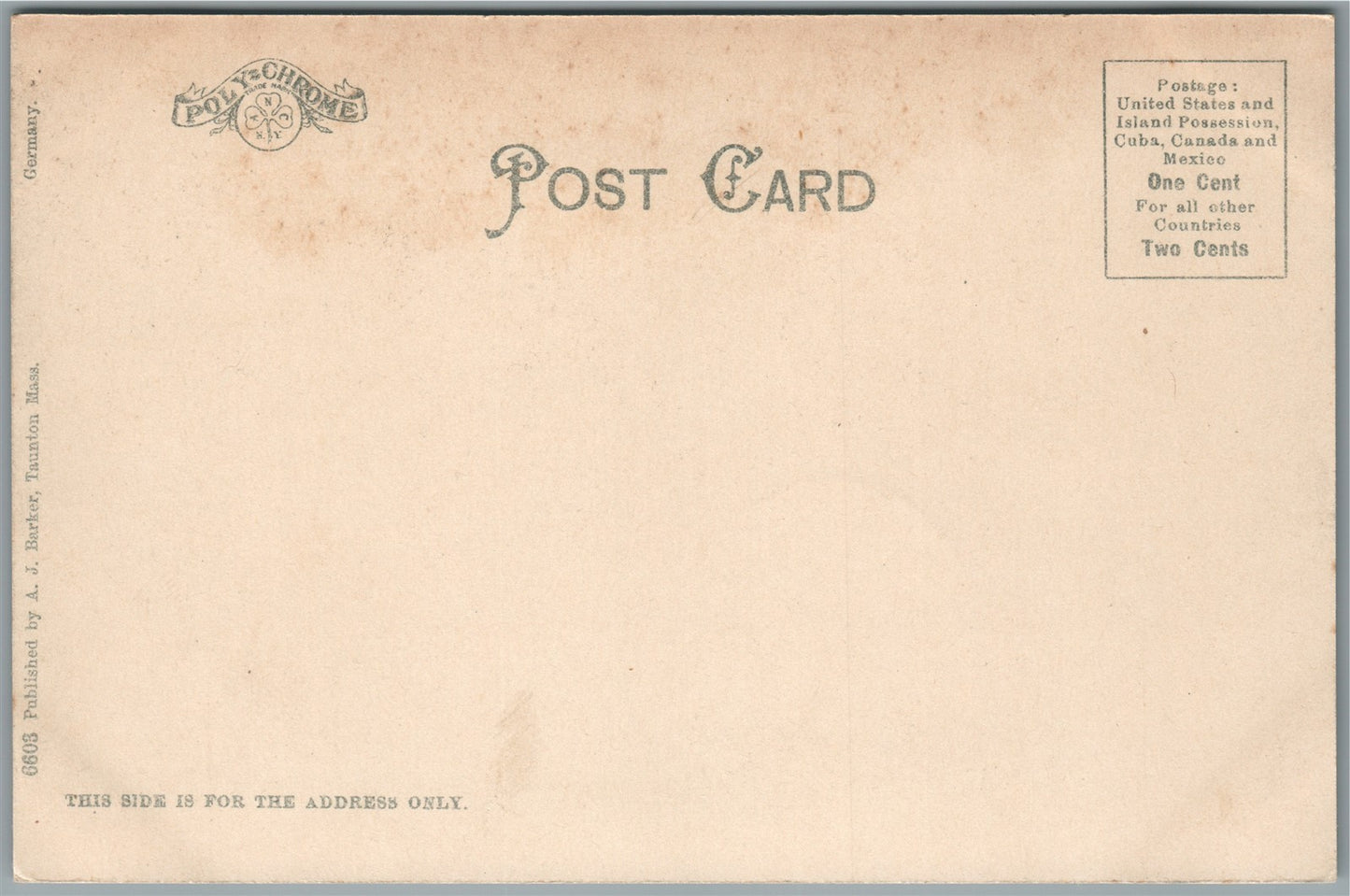 TAUNTON GREEN MA ANTIQUE POSTCARD
