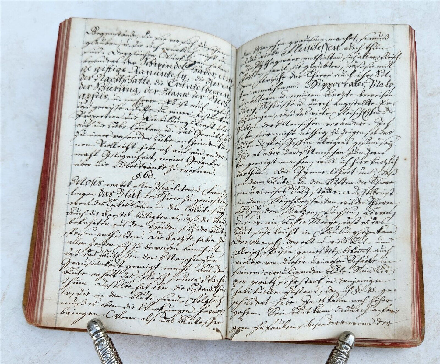 1800s GERMAN MANUSCRIPT BOOK MEDICAL MORAL TREATISE antique