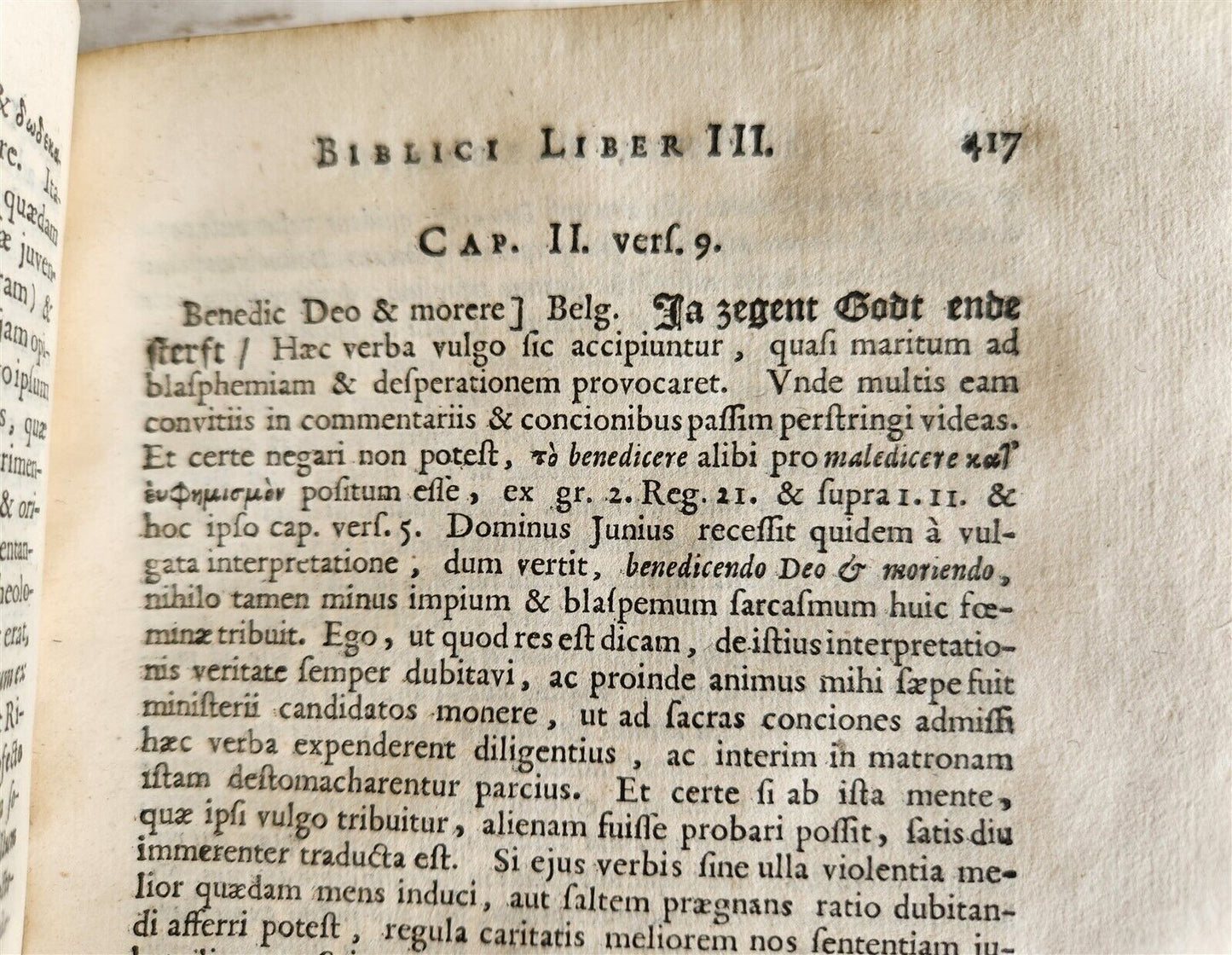 1656 ANTI-BARBARUS BIBLICUS antique VELLUM BINDING