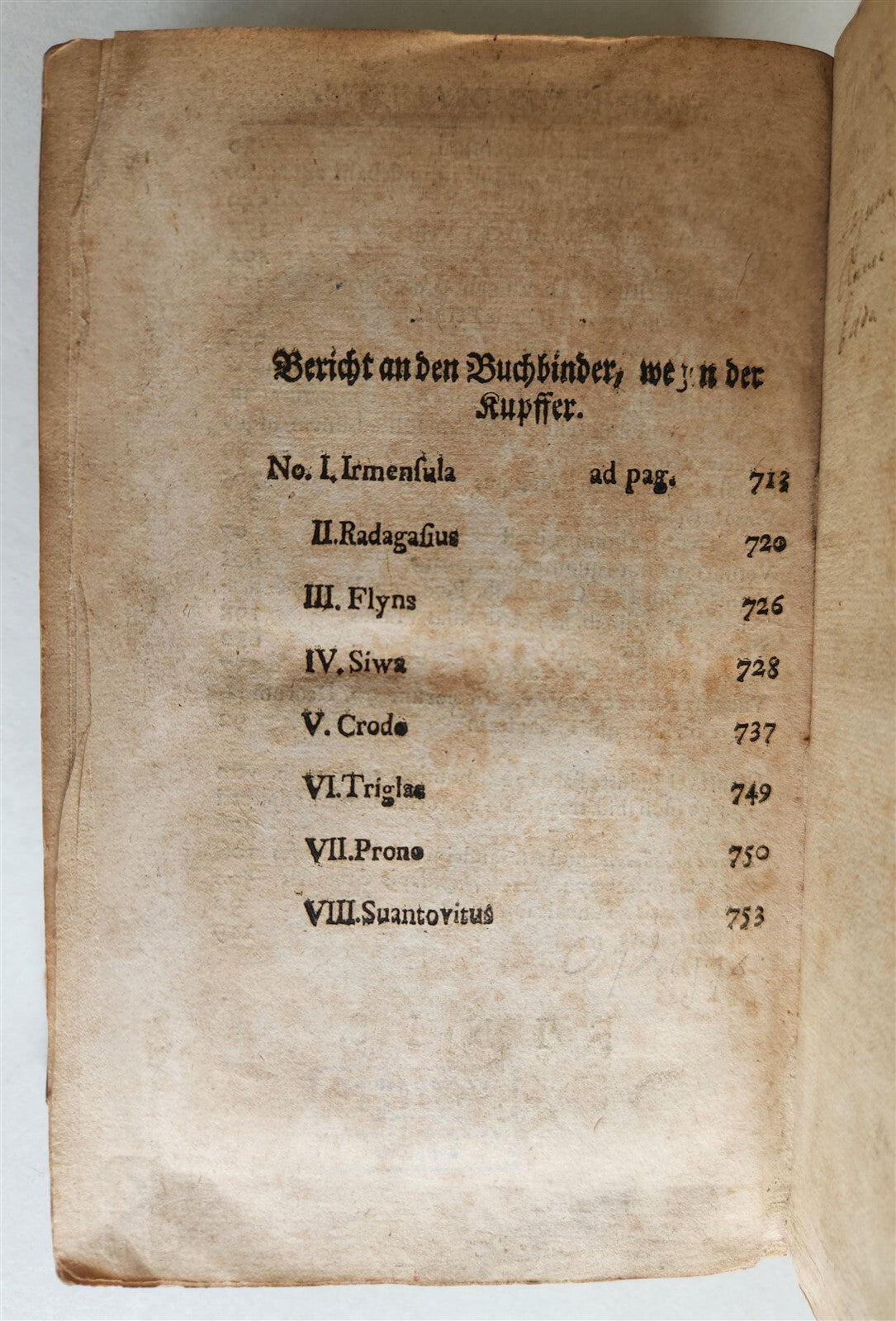 1728 MYTHOLOGY ILLUSTRATED GERMAN GODS ANTIQUE vellum bound