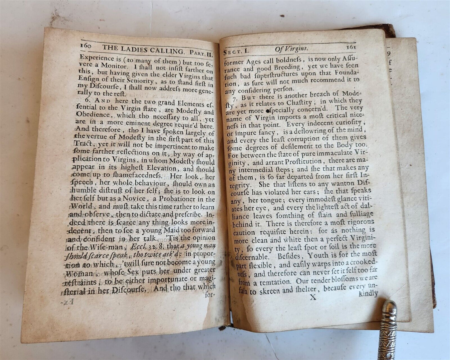 1677 LADIES CALLING by Richard Allestree antique in ENGLISH