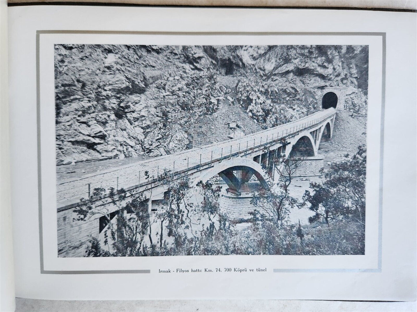 1935 TURKISH RAILWAYS MEMORIAL ALBUM antique FULLY ILLUSTRATED