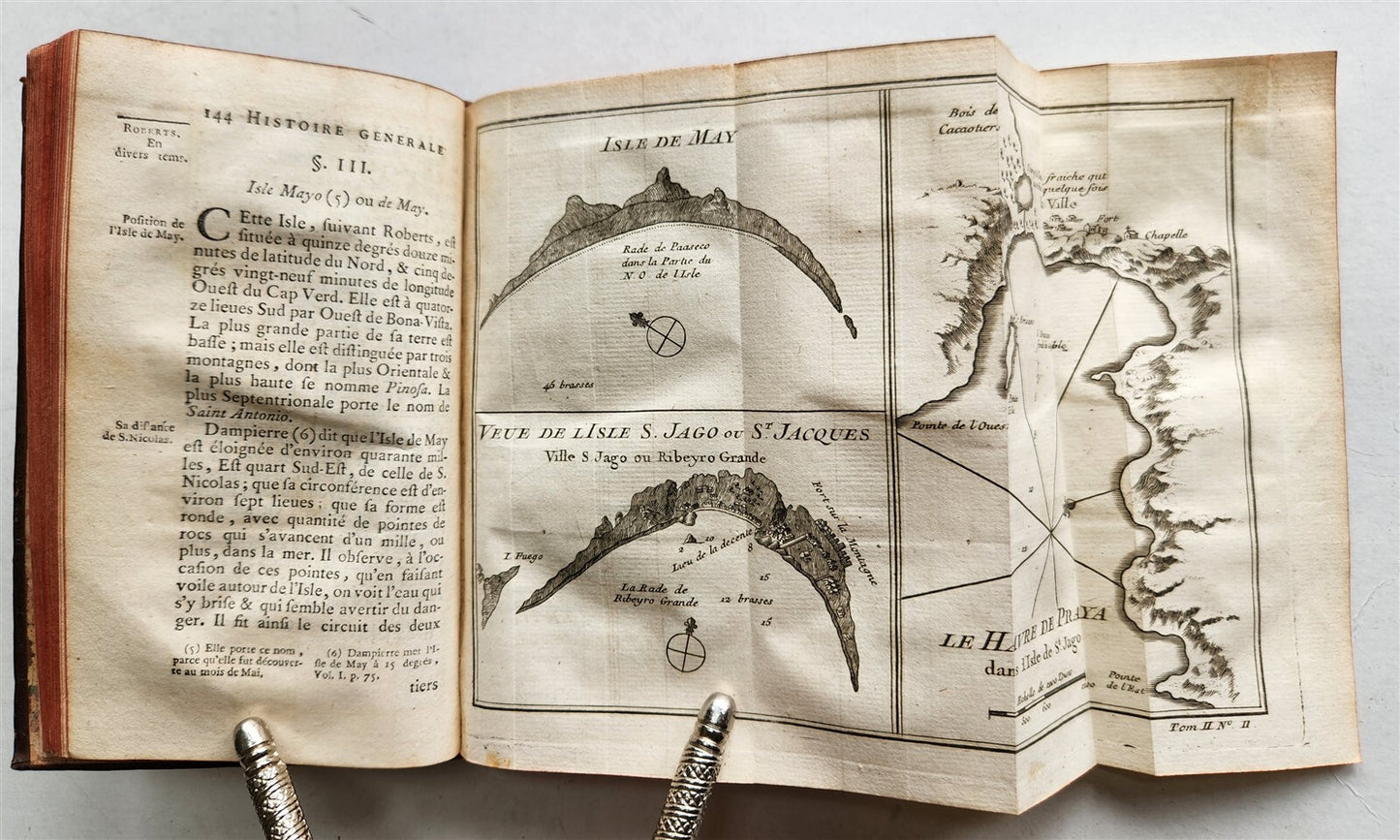 1749 HISTOIRE des VOYAGES antique VOL. 7 illustrated TRAVELS to AFRICA