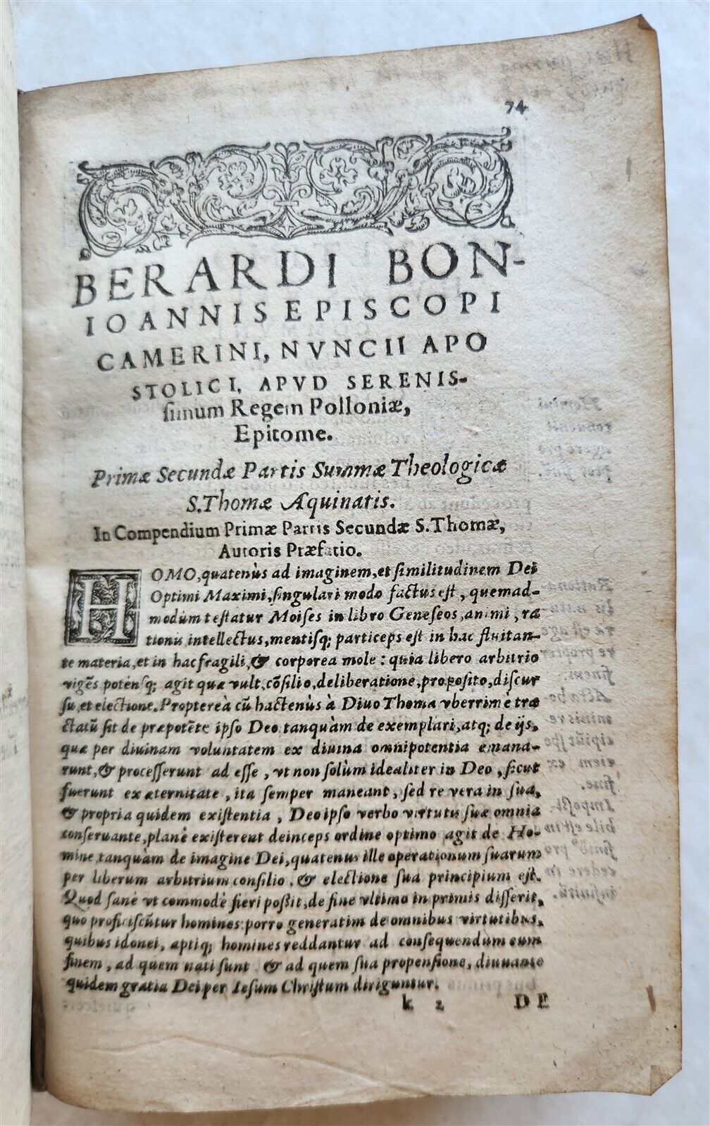 1579 Epitome in Universam Sacrosanctae Theologiae by Bongiovanni antique VELLUM