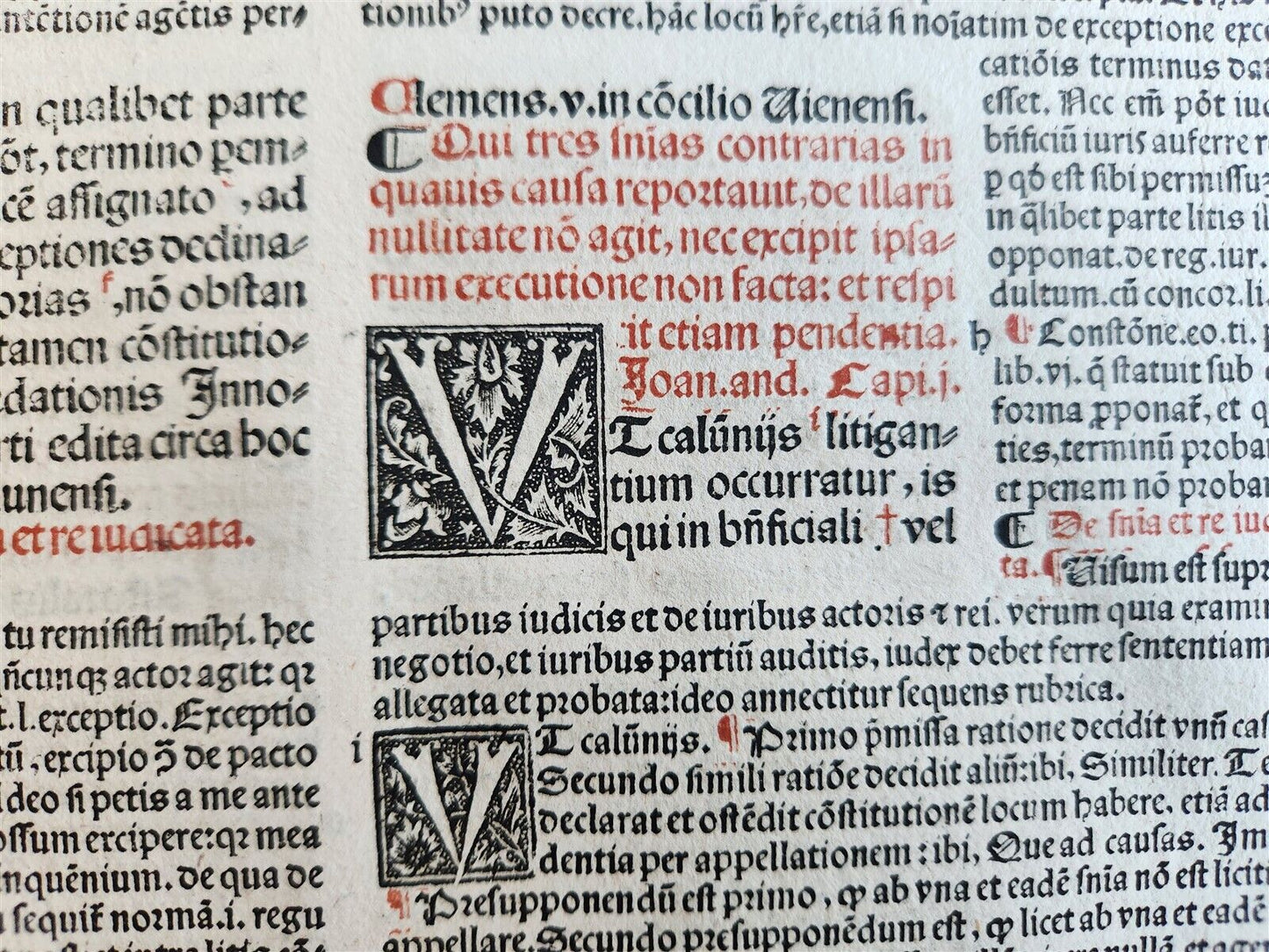 1537 POST-INCUNABULA CANON LAWS antique FOLIO 16th CENTURY