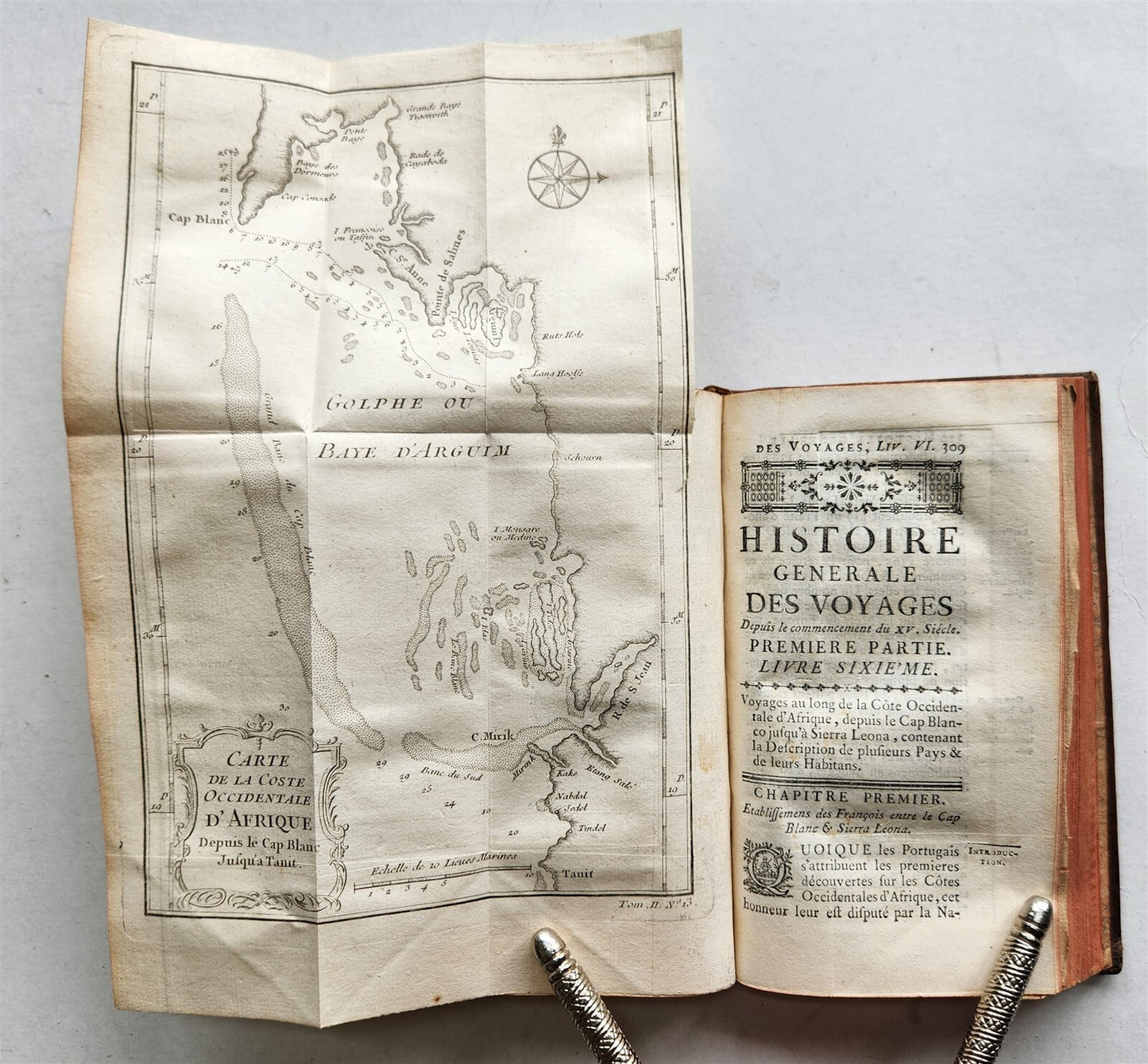1749 HISTOIRE des VOYAGES antique VOL. 7 illustrated TRAVELS to AFRICA