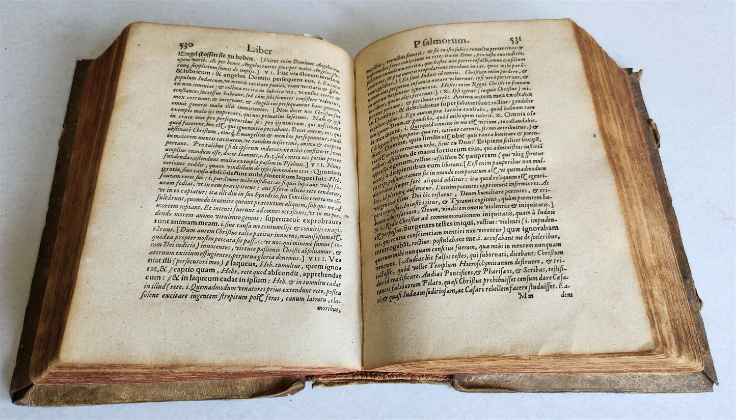 1578 BIBLE in LATIN OLD TESTAMENT ANTIQUE 16th CENTURY PIGSKIN BOUND L. OSIANDER