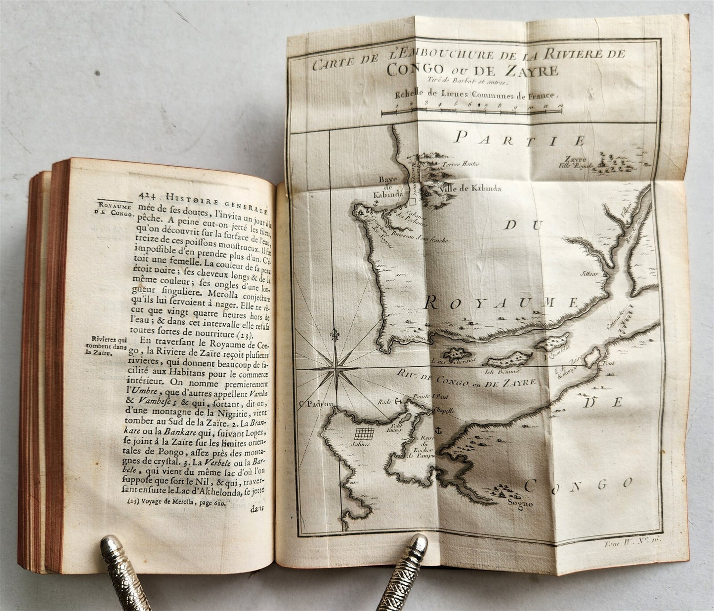 1748 HISTOIRE des VOYAGES antique vol.16 illustrated CONGO AFRICA