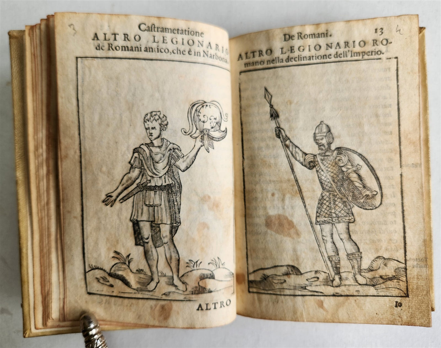 1583 TURKISH & ROMAN MILITARY antique ILLUSTRATED OTTOMAN EMPIRE vellum binding