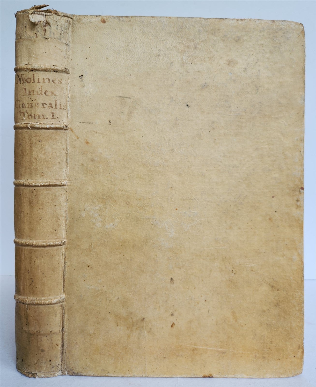 1720s LAW BOOK INDEX GENERALIS CONCLUSIONUM antique VELLUM BOUND FOLIO Vol.1