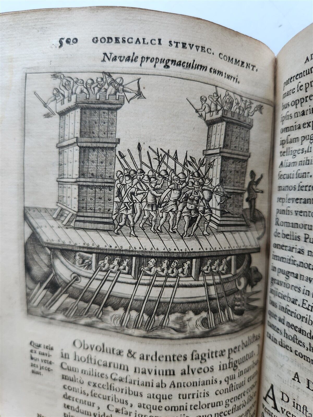 1670 MILITARY HISTORY ILLUSTRATED antique VELLUM BOUND