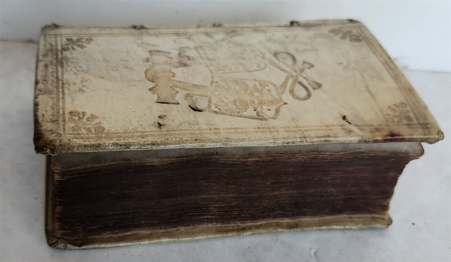 1666 NOAH'S ARK HISTORY of EMPIRES & KINGDOMS antique vellum bound