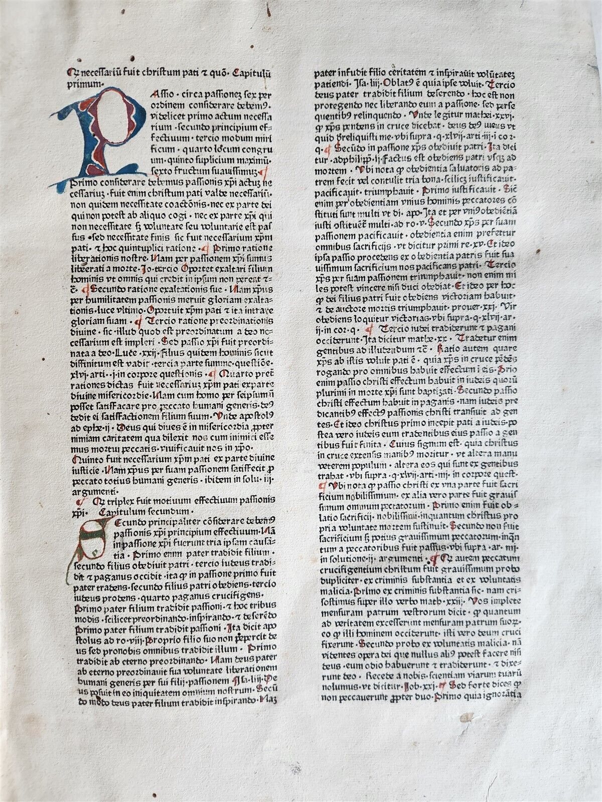 1470s INCUNABULA AMAZING 3 VOLUMES FOLIO SET antique INCUNABLE Pantheologia