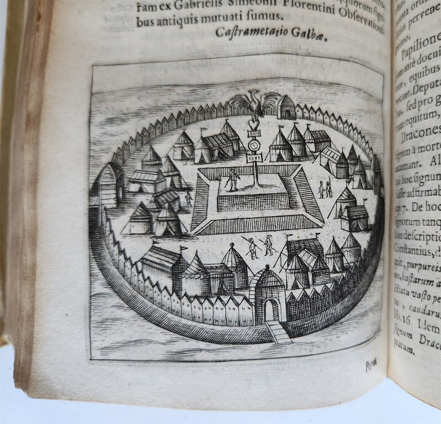 1670 MILITARY HISTORY ILLUSTRATED antique VELLUM BOUND