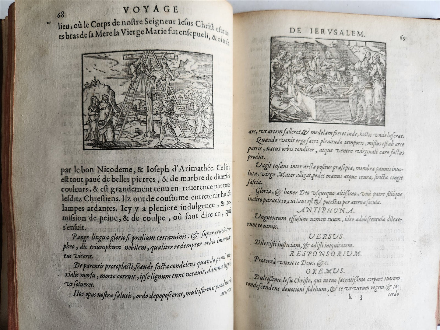 1573 VOYAGE to JERUSALEM & HOLY LAND PLACES antique FULLY ILLUSTRATED w/ MAPS
