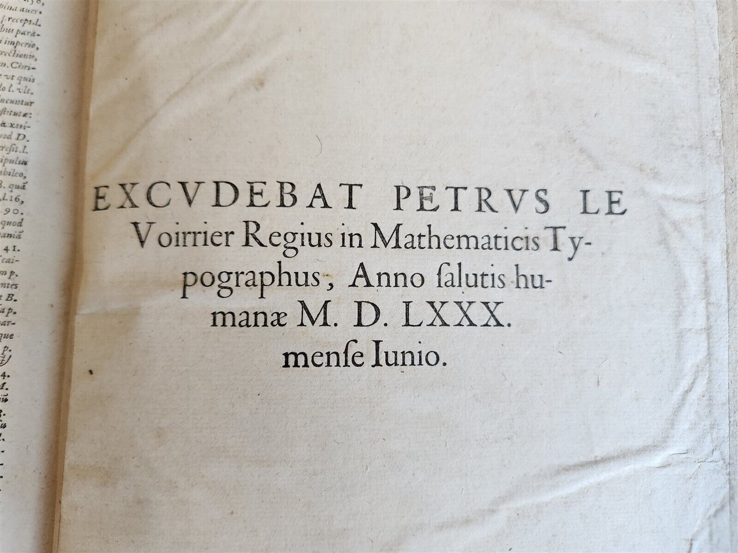 1580 OPERA TERTULLIANI antique FOLIO 16th CENTURY