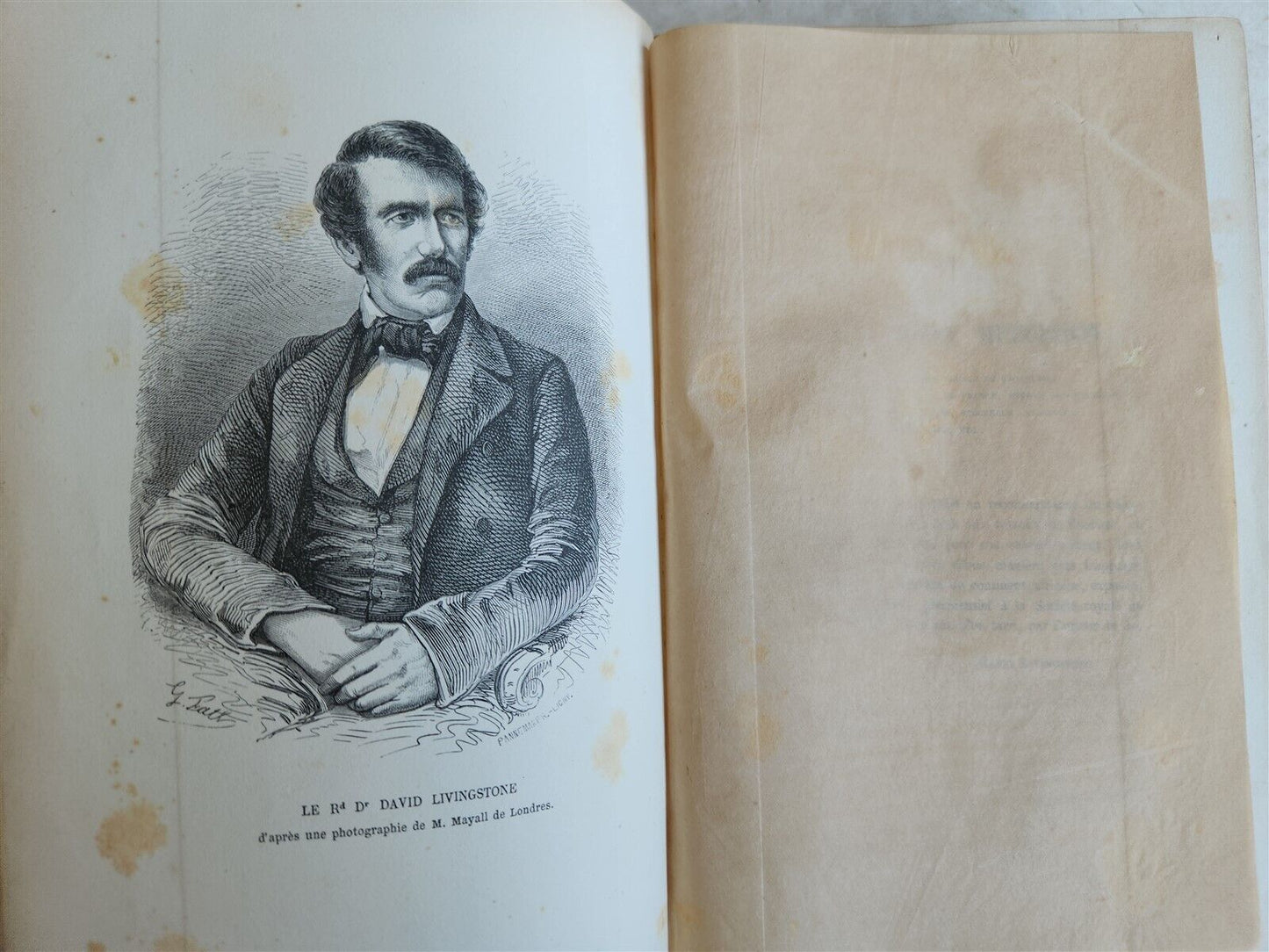 1859 EXPLORATIONS L'AFRIQUE et AUSTRALE LIVINGSTONE VOYAGES antique ILLUSTRATED