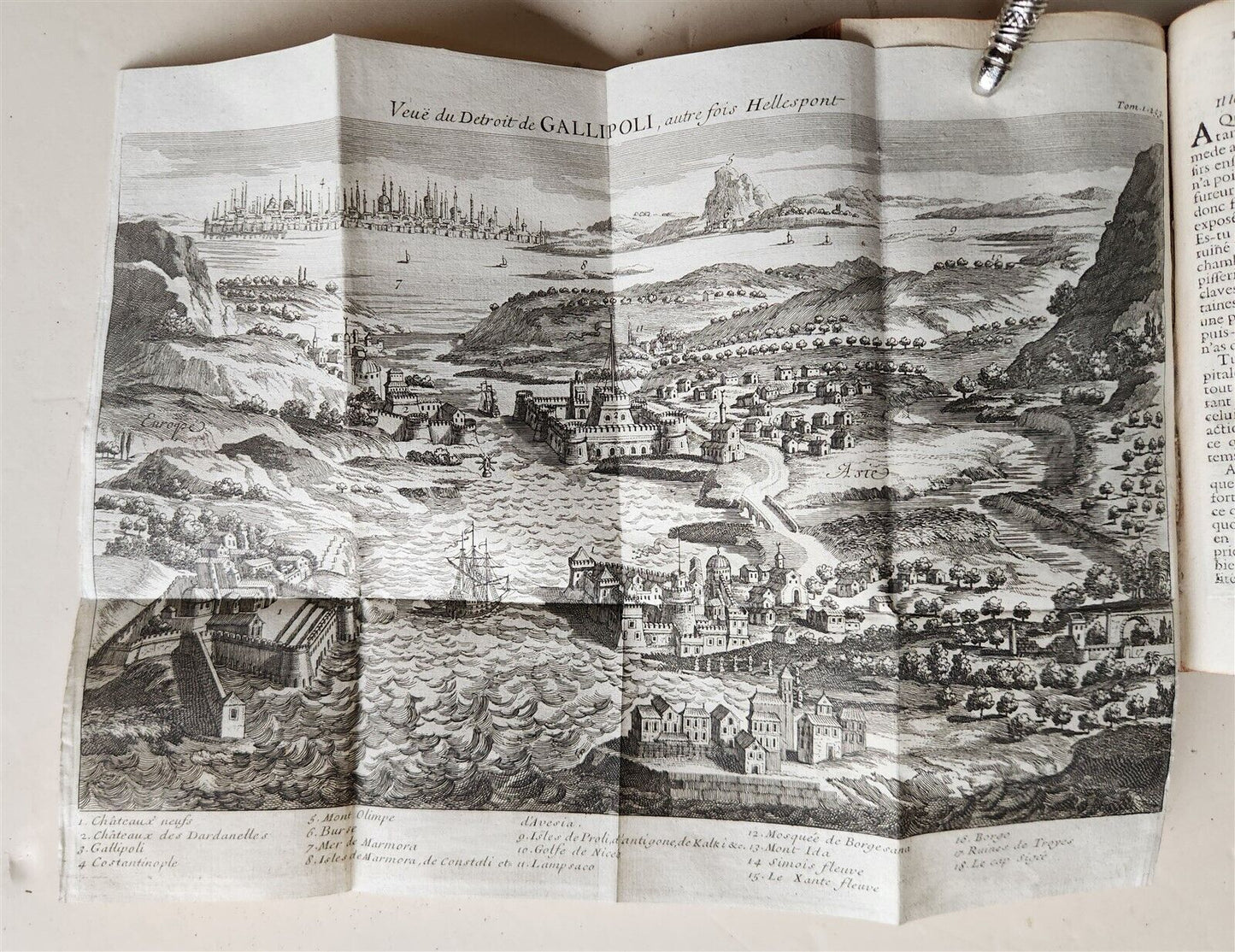 1715 L'ESPION DANS LES COURS des PRINCES CHRETIENS antique ILLUSTRATED in FRENCH