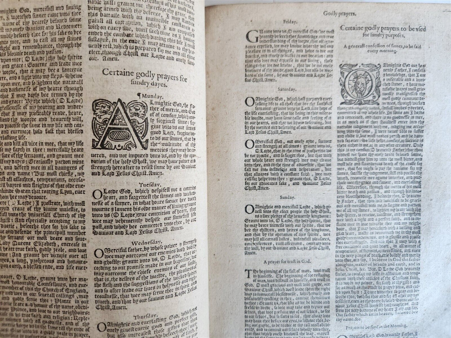 1585 GENEVA BIBLE in ENGLISH antique Old & New Testament 16th CENTURY C. BARKER