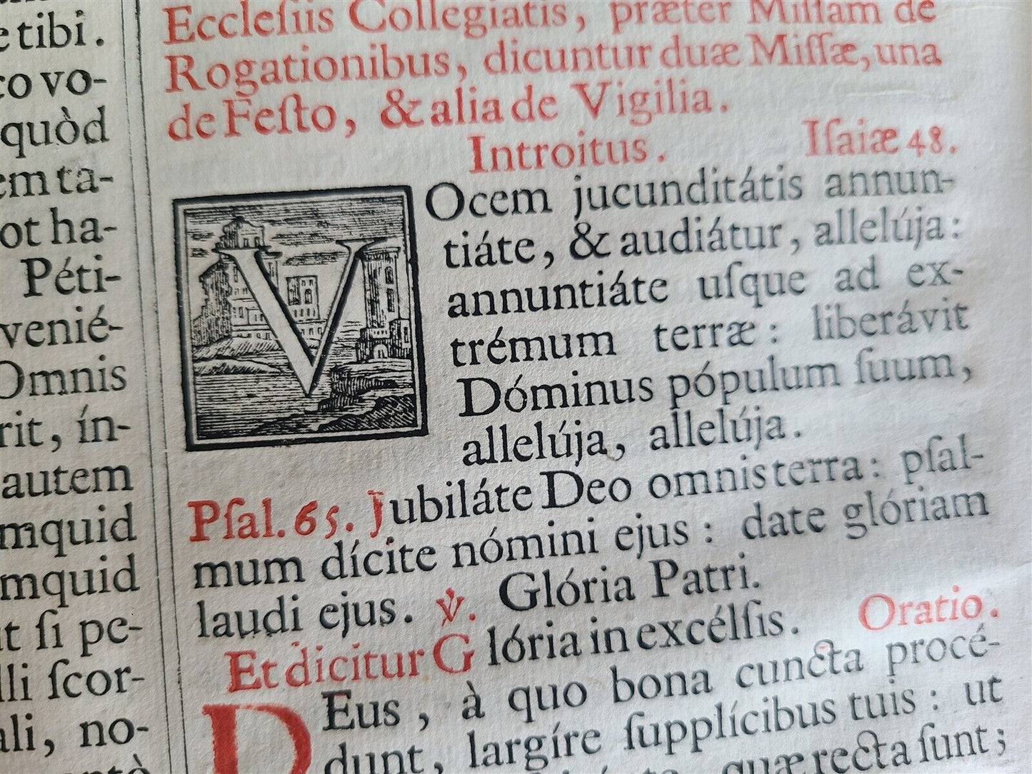 1741 MISSALE ROMANUM antique FOLIO