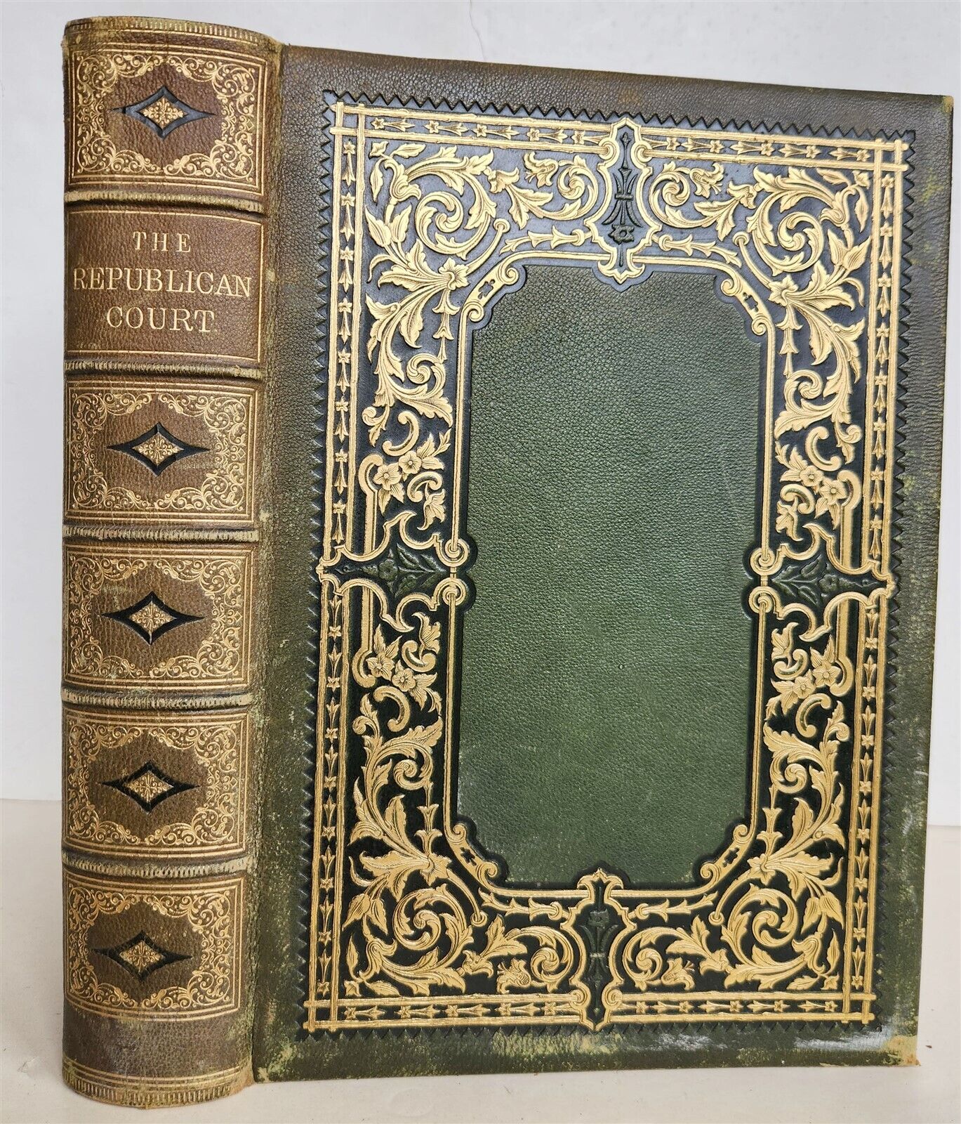1859 REPUBLICAN COURT AMERICAN SOCIETY by R. GRISWOLD antique WOMEN PORTRAITS