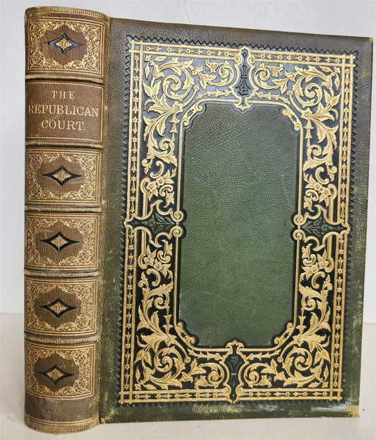 1859 REPUBLICAN COURT AMERICAN SOCIETY by R. GRISWOLD antique WOMEN PORTRAITS