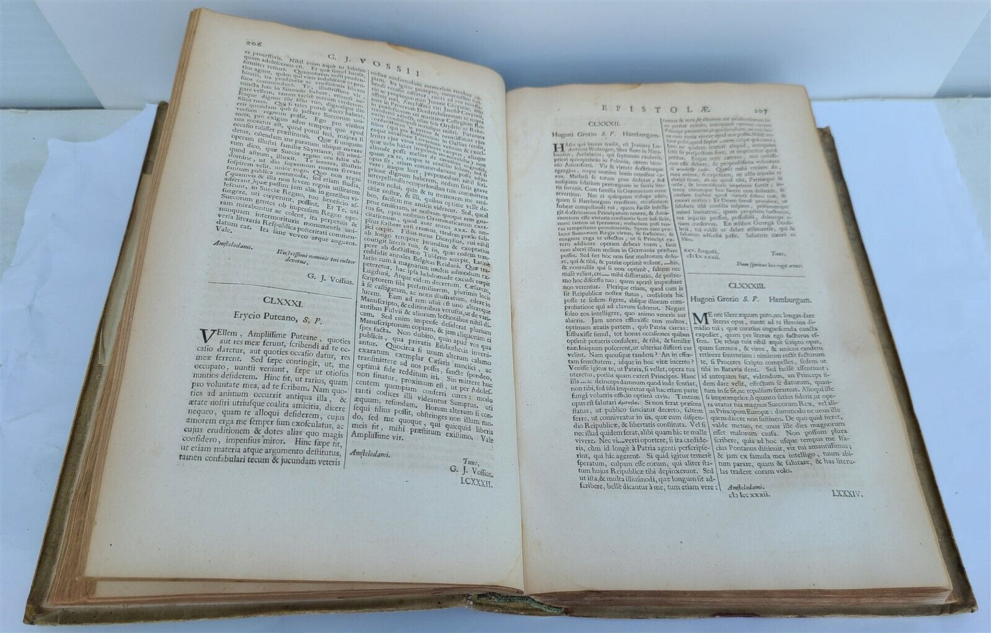 1690 Gerardus Vossius VELLUM FOLIO antique Clarorum Virorum ad eum Epistoae