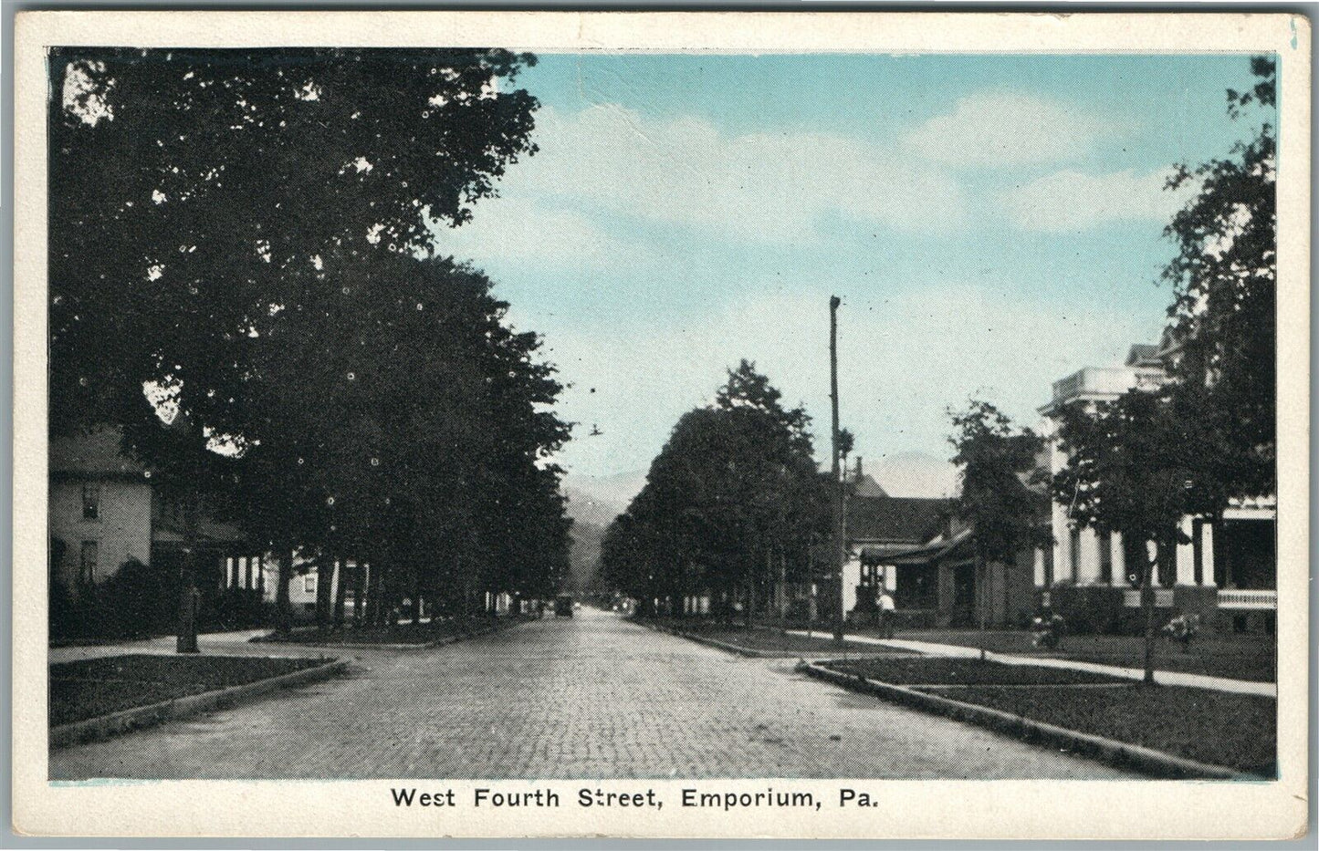 EMPORIUM PA WEST FOURTH STREET ANTIQUE POSTCARD