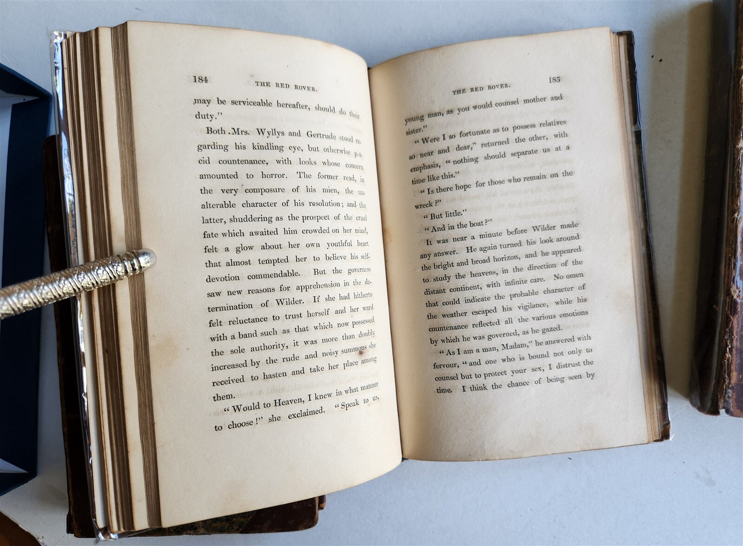 1828 JAMES FENIMORE COOPER ENGLISH EDITION THE RED ROVER A TALE antique 3 vols