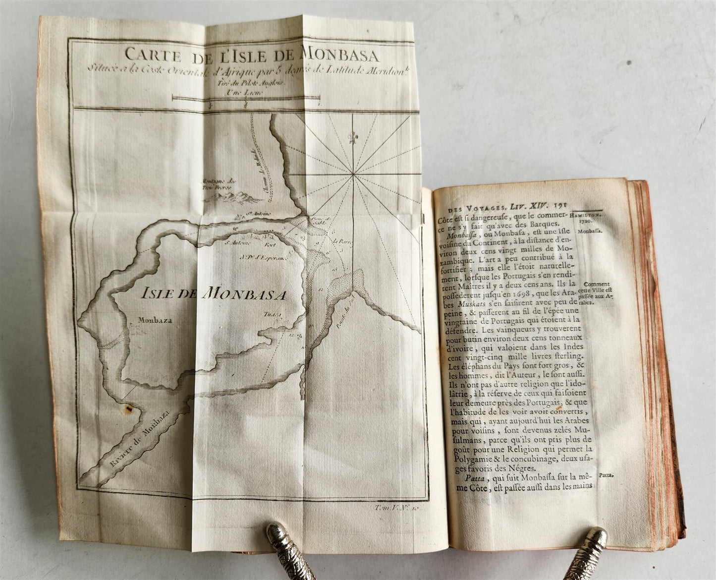 1749 HISTOIRE des VOYAGES antique vol. 18 CHINA & AFRICA illustrated MOZAMBIQUE