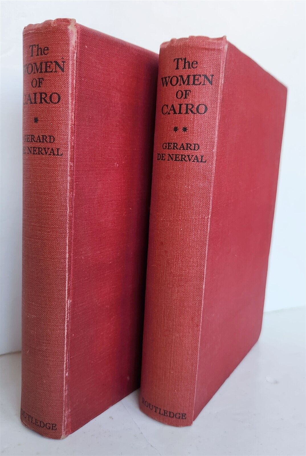 1929 WOMEN of CAIRO SCENES of LIFE in ORIENT 2 vols by GERARD DE NERVAL ANTIQUE
