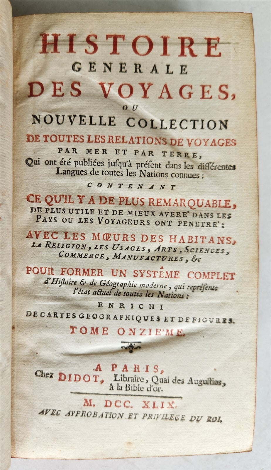1749 HISTOIRE des VOYAGES antique vol.11 illustrated WEST AFRICA GUINEA