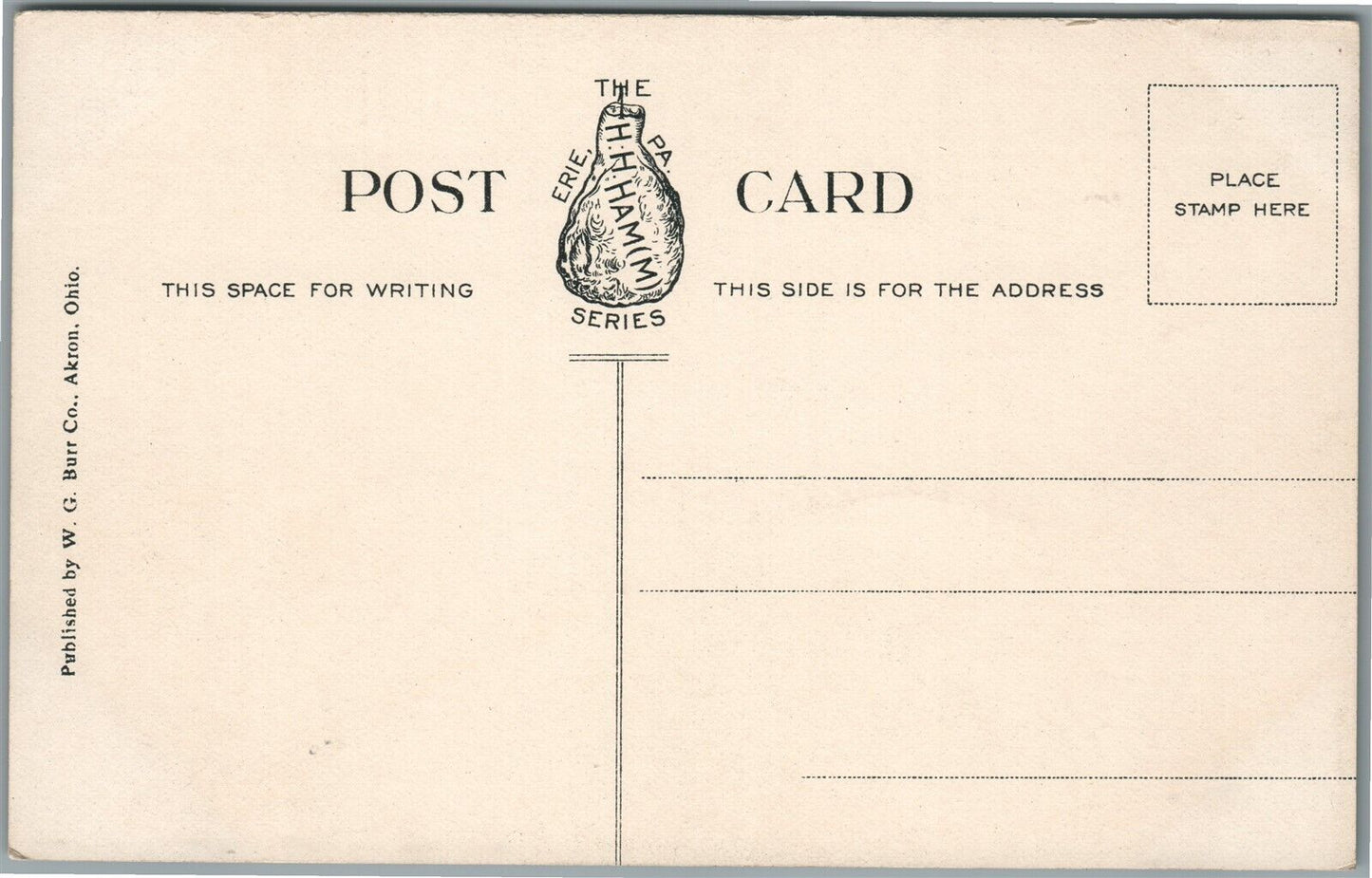 AKRON OH SPICER STREET ANTIQUE POSTCARD