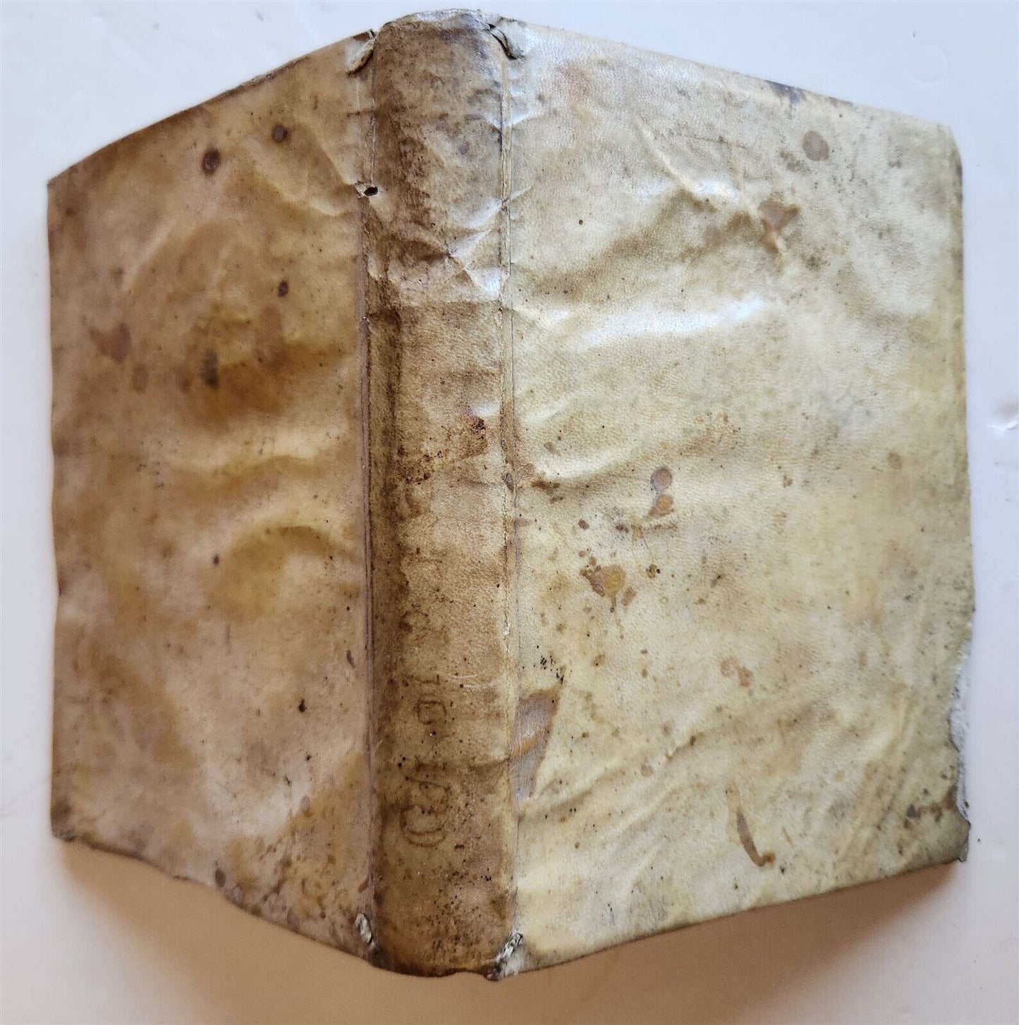 1635 POETRY in ITALIAN antique VELLUM BINDING