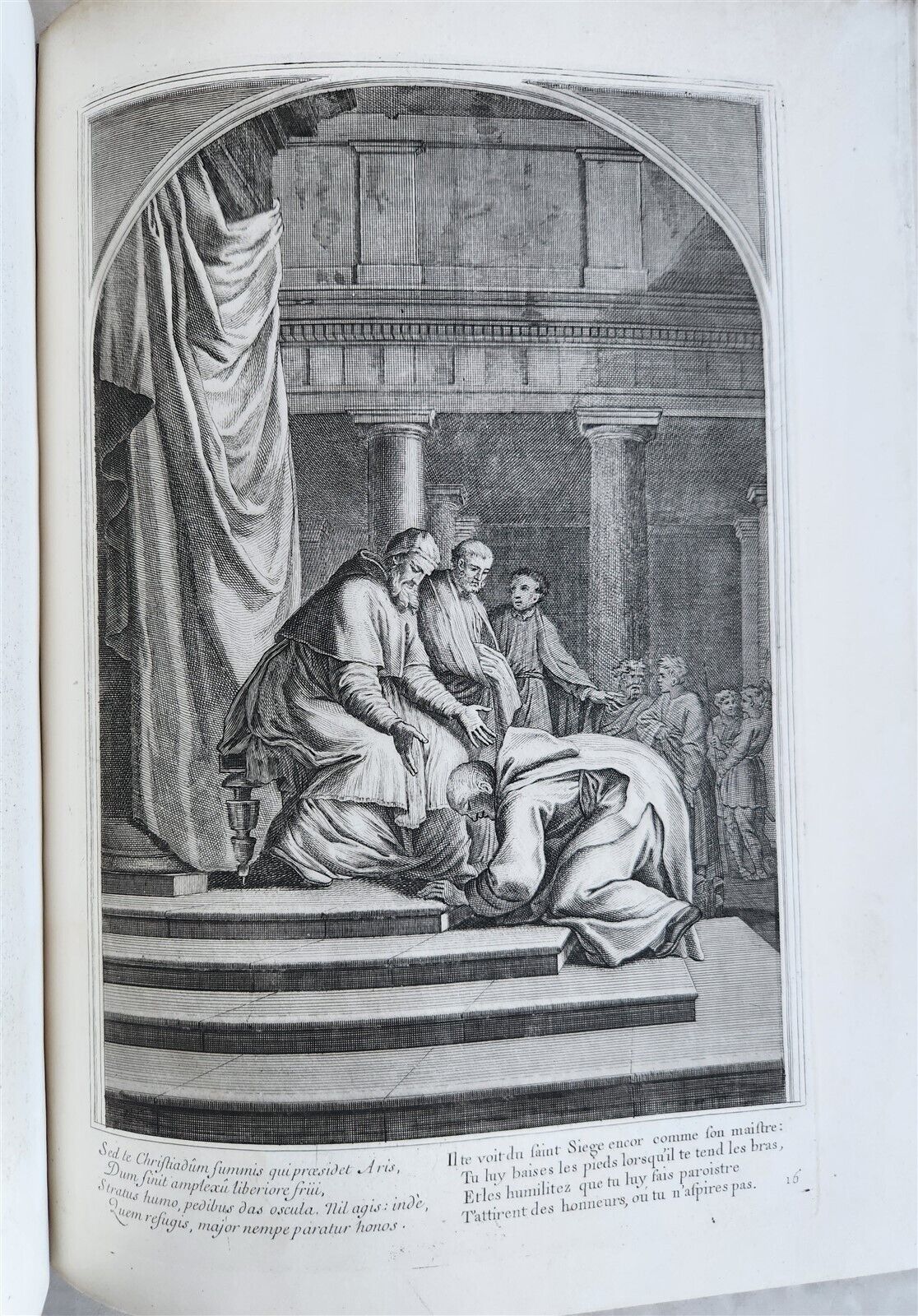 1750 LIFE of ST. BRUNO FULLY ILLUSTRATED LARGE FOLIO antique in FRENCH