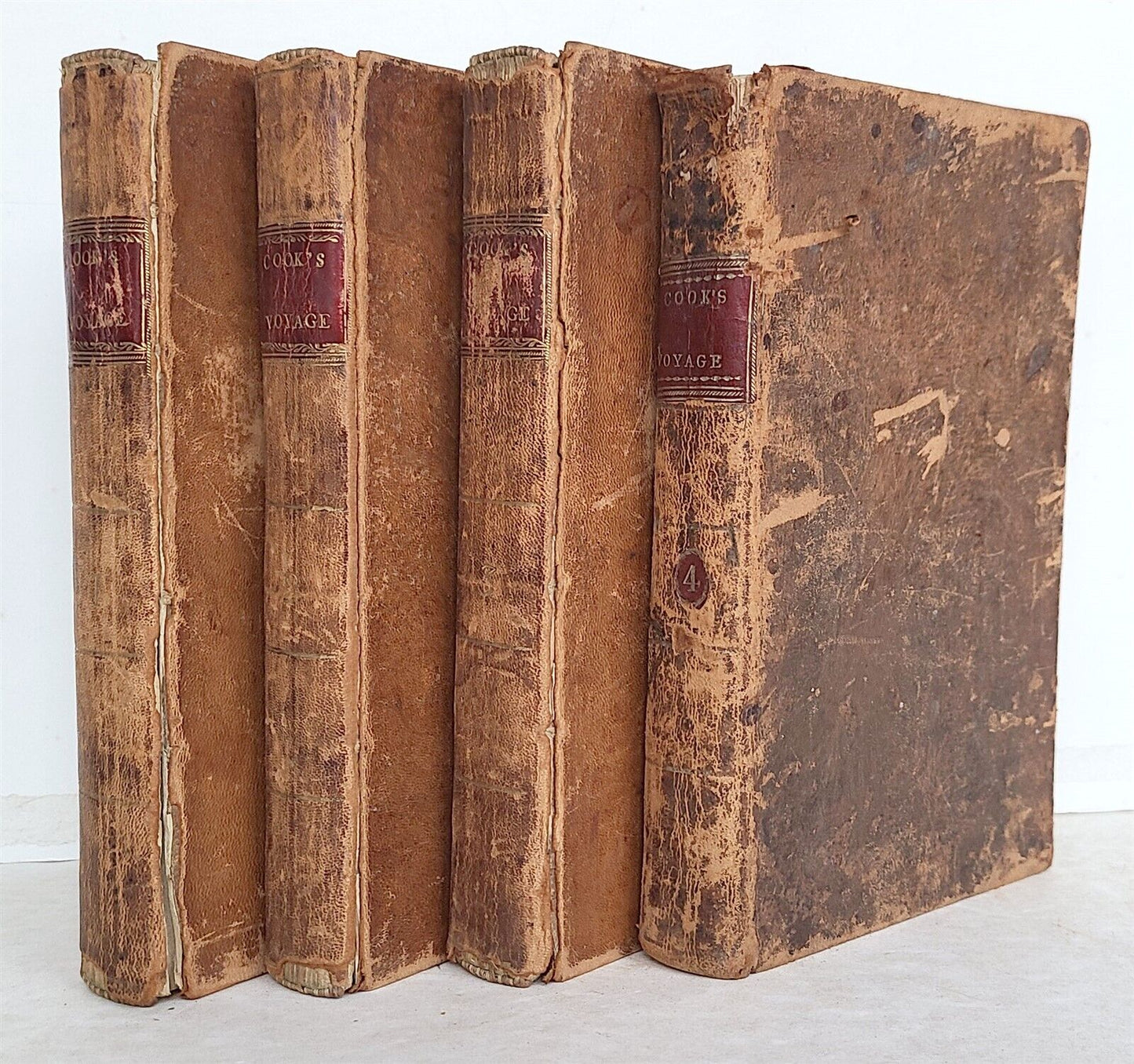 1796 VOYAGES of CAPTAIN COOK 4 vols 1st US EDITION ILLUSTRATED antique ENGLISH