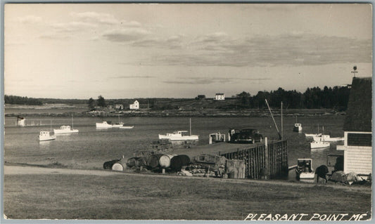 PLEASANT POINT ME CUSHING ANTIQUE REAL PHOTO POSTCARD RPPC